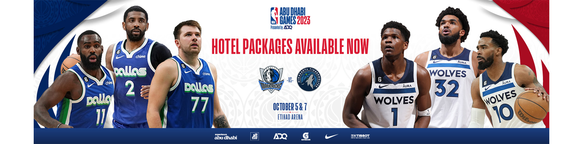 NBA Abu Dhabi Tickets and Hotel Packages 2023